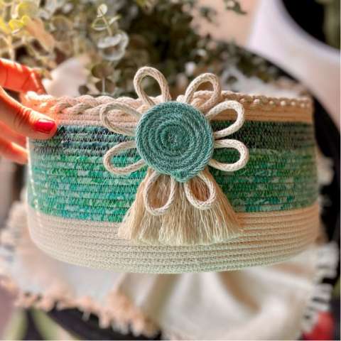 Seaside Sonata Handcrafted Basket