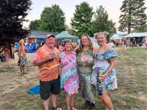 Ice Dye at a Festival