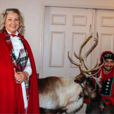 Mrs. Claus and Reindeer