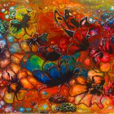 Butterfly Acrylic Pour