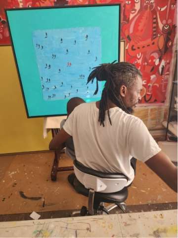 Working in My Studio