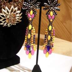 Redesigned Vintage Rhinestone Earrings