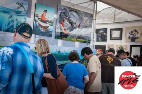 Artist Mark Ludy's Booth