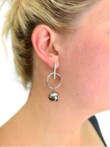 Pendulum Stud Earrings