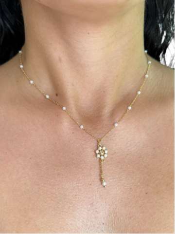 Pearl Flower Necklace