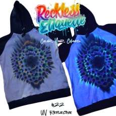 UV Blacklight Reflective Tie Dye Hoodie #22
