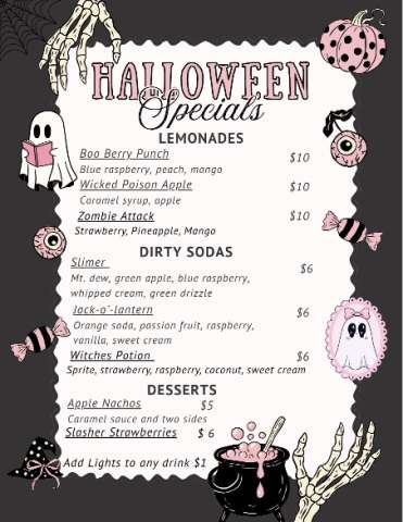 Halloween Menu