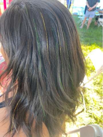 Gold and Green Fairy Hair