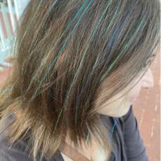 Blue, Green, and Iridescent Fairy Hair