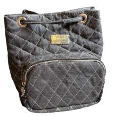 Quilted Denim Backpac