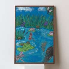 Down by the Pond Abstract Painting