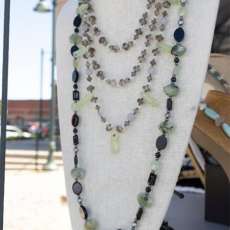 Two Necklaces; Both Contain Semiprecious Stones and Are Finished With Sterling Silver Findings.