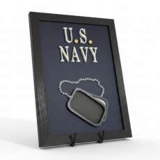 U.S. Navy Dog Tags Plaque
