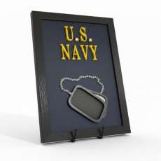 U.S. Navy Dog Tags Plaque