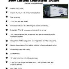 FOR SALE 30FT. 2009 TRAILER