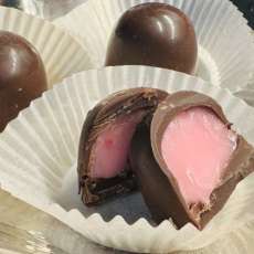 Strawberry Dark Chocolate Bon Bon