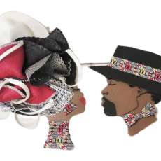 Red, Black, Yellow & White KING & Queen Wreath 1