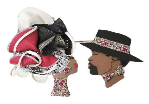 Red, Black, Yellow & White KING & Queen Wreath 1