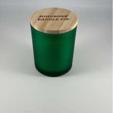 Frosted Green Jar