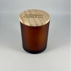 Frosted Brown Jar