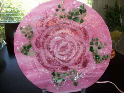 Pink Rose Salad Bowl