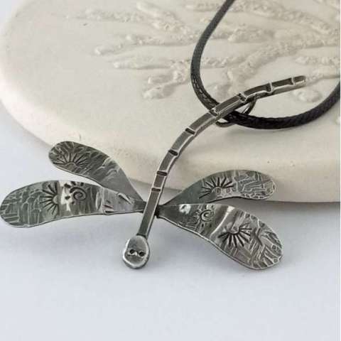 Dragonfly Pendant in Sterling