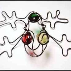 Continuous Wire Sculpture Frog