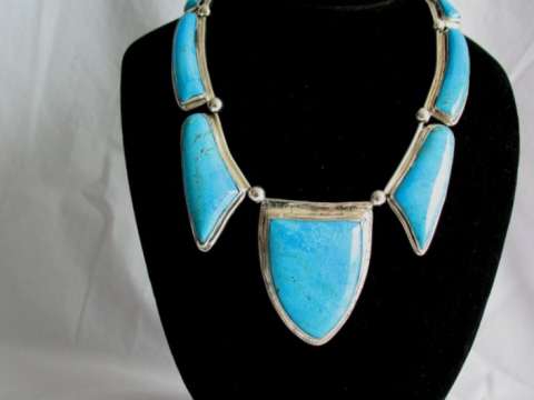 Modern Turquoise Necklace