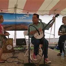 Jamming on Our New One String Guitars