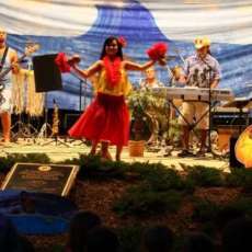 Hula Dancer with the Tsunami Wave Riders