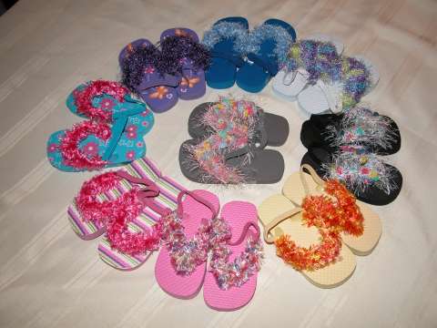 Toddler Embellished Flip Flops