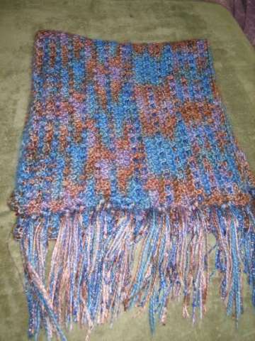 Crocheted Woven Scarf