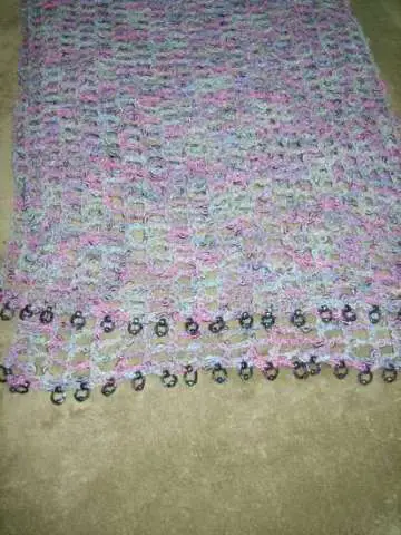 Crochet Beaded Scarf