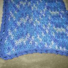 Crochet Wrap with Beaded Edge