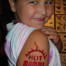 Airbrush tat @ Birthday party