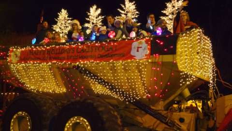 Lighted Tractor Parade