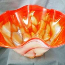 Hand Blown Clam Bowl