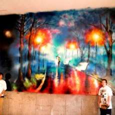 Art made by Matt Sorensen using spray paint2