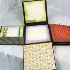 Example of fold out flaps, doubling space in album