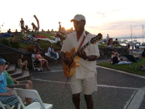Ed Taylor chillin' at the Freedom festival