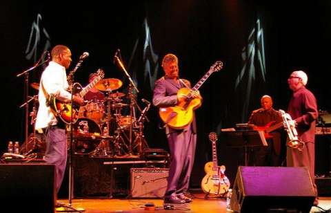 Ed Taylor kickin' it with Paul Brown and Greg Adams