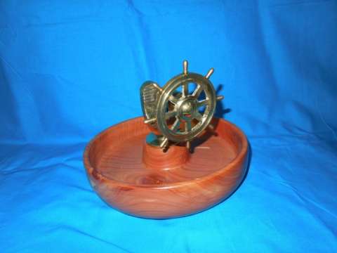Eastern Red Cedar Ship's Wheel Nutcracker