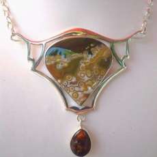 Jasper and Opal Pendant