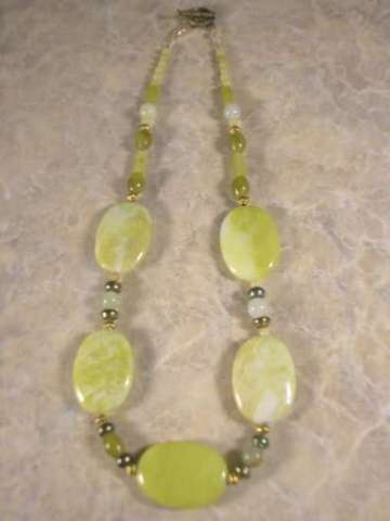 Necklace of Lemon Jasper