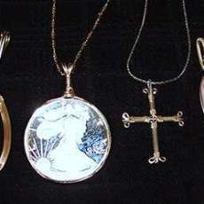 wire sculpted pendents