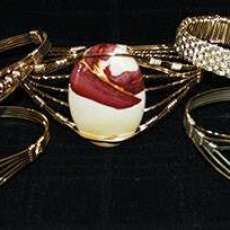 wire sculpted bracelets