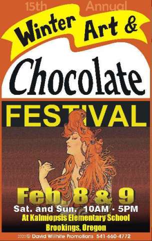 Winter Art & Chocolate Festival Poster 2020