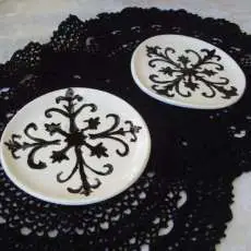 Black and White Mini plates