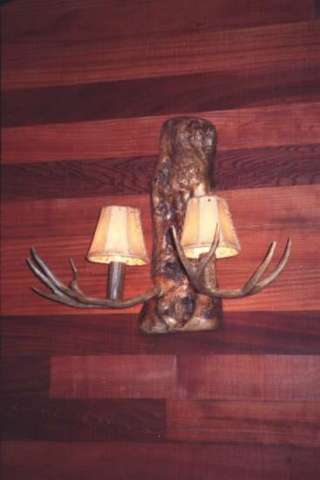 Antler sconce