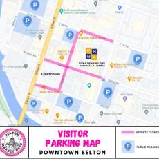 Belton Market Days Visitor Parking Map